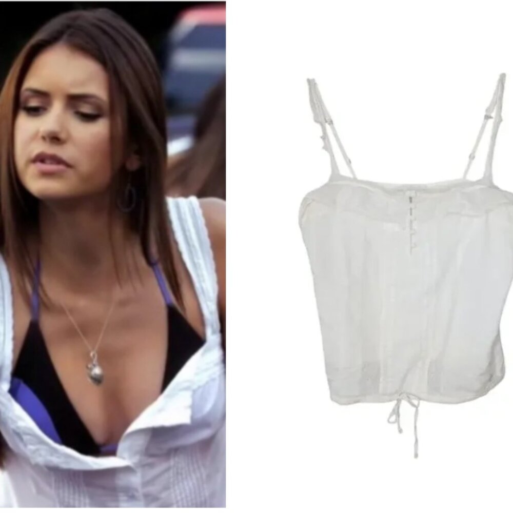 Abercrombie & Fitch White Tank Top vintage y2k